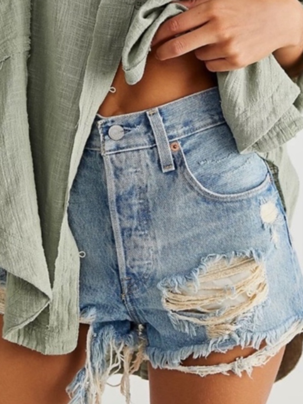 Levis 501® Original Fit High Rise Women's Shorts